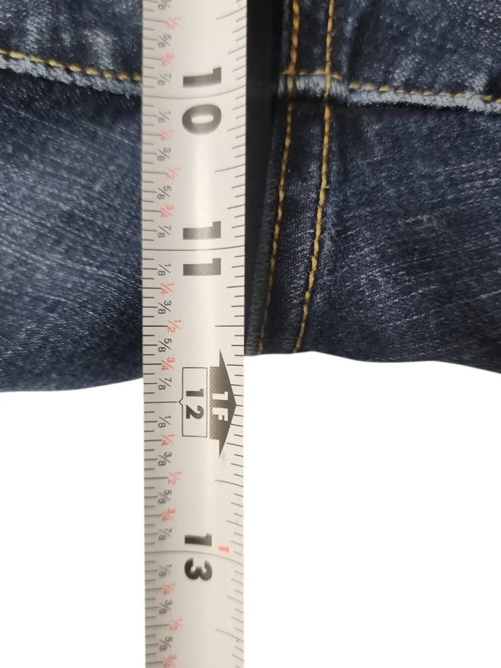 Y2K Bootcut Flare Jeans Denizen From Levis Dark Wash Size 16 w33 l34 - Picture 12 of 14